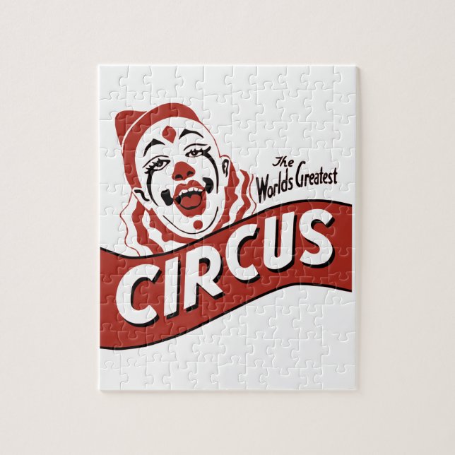 Circus clown clipart, cute illustration  jigsaw puzzle (Vertical)