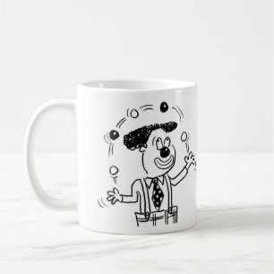 Circus Clown Juggler is Juggling Balls Coffee Mug