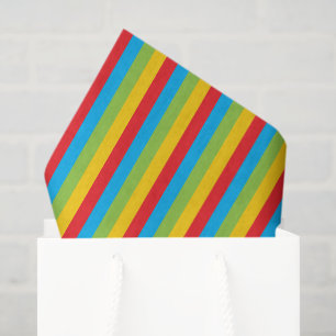 Circus Coloured Stripes Tissue Paper