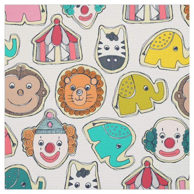circus cookies multi fabric (Swatch)