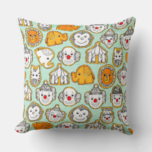 circus cookies throw pillow