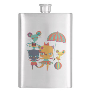 Circus Cuties Hip Flask