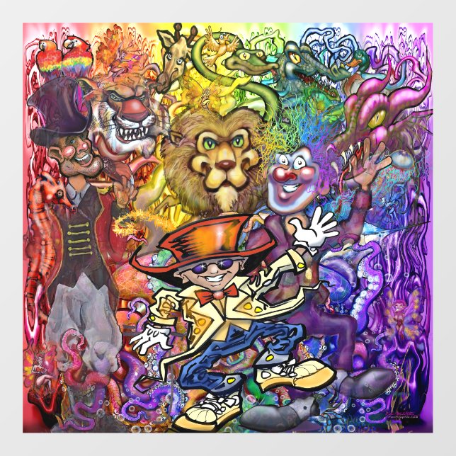 Circus Dream Window Cling (Sheet)