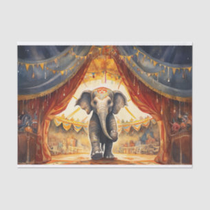 Circus Elephant 3 Decoupage Paper