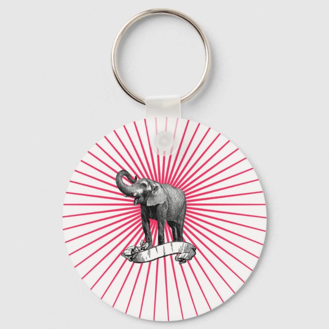 Circus Elephant keychain (Front)