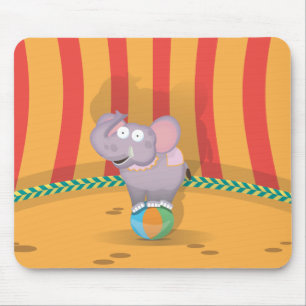 Circus Elephant Mouse Pad