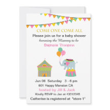 Circus Elephant with Banting Baby Shower