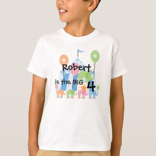 Circus Elephants Customizable Birthday T-shirt