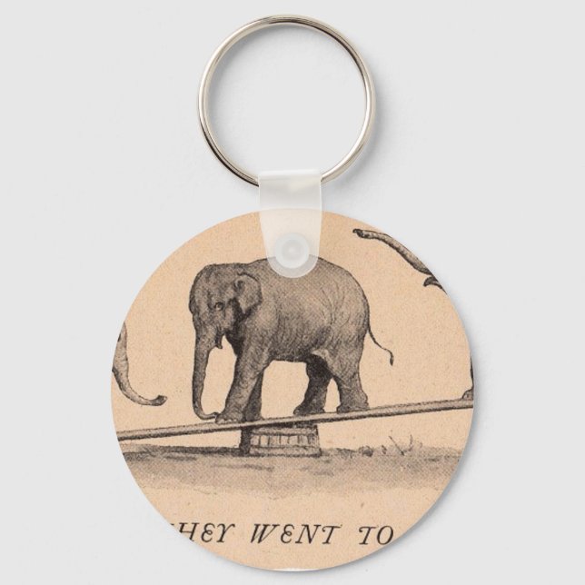 circus elephants keychain (Front)