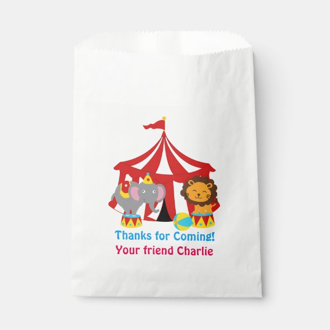 Circus Favour or Party  Bags (Front)