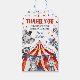 Circus Favour Tags   Carnival Favour Tags