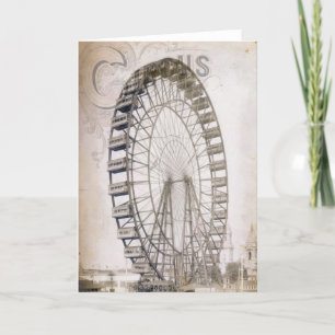 Circus Ferris Wheel Card