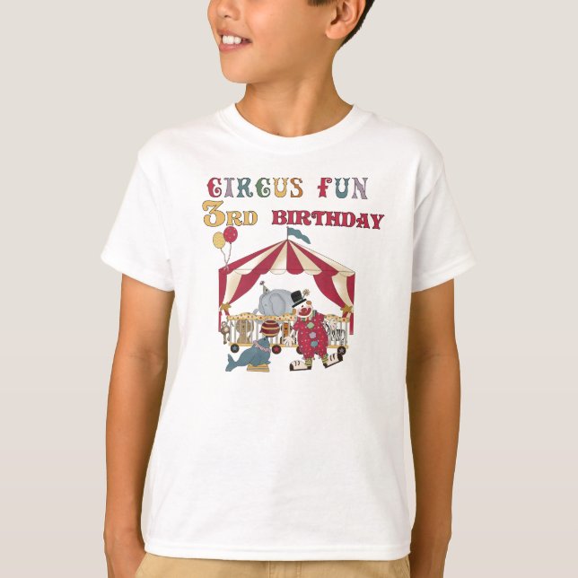 Circus Fun 3rd Birthday T-Shirt (Front)