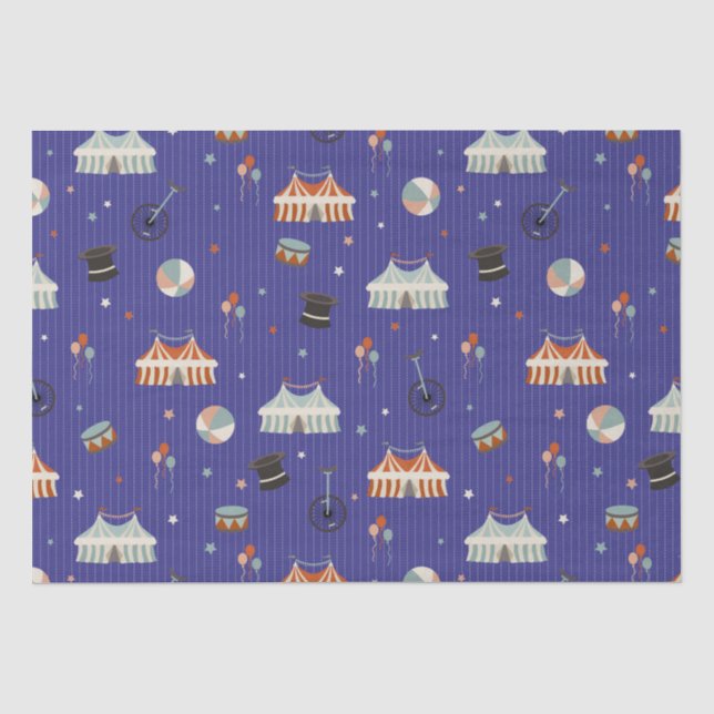 Circus Fun Tissue Paper (Front)