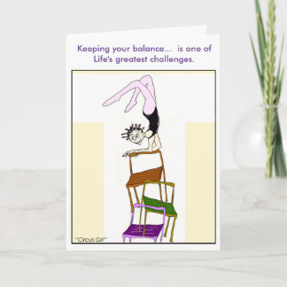 Circus Girl 1 Thank You Card
