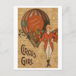 Circus Girl Postcard