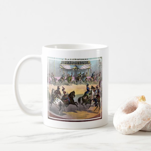 Circus Grand Finale, Circa 1872. Coffee Mug (With Donut)