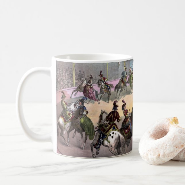 Circus Grand Finale, Circa 1872. Coffee Mug (With Donut)
