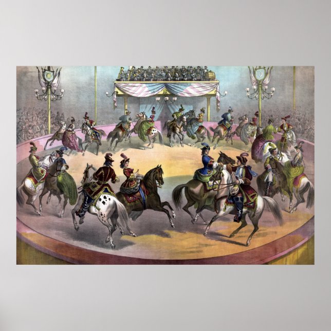 Circus Grand Finale, Circa 1872. Poster (Front)