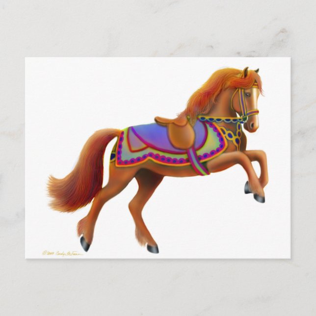 Circus Horse Postcard (Front)