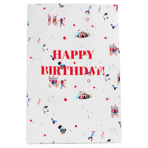 circus inspired carnival big top fair medium gift bag