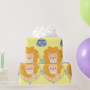 Circus Lion Wrapping Paper