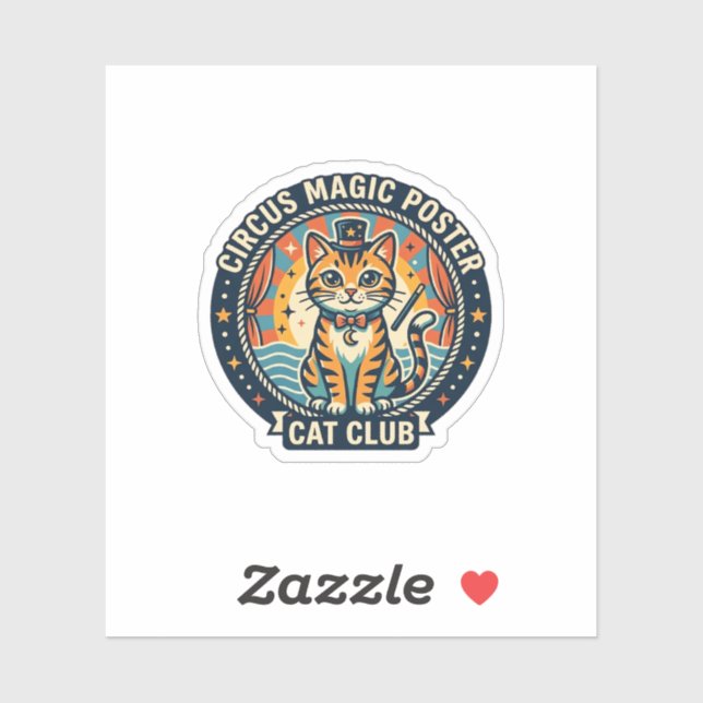 Circus Magic Poster Cat Cute Kitty Design - Circus (Sheet)