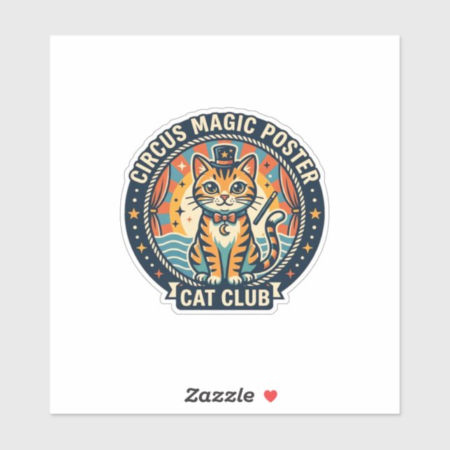 Circus Magic Poster Cat Cute Kitty Design - Circus (Sheet)