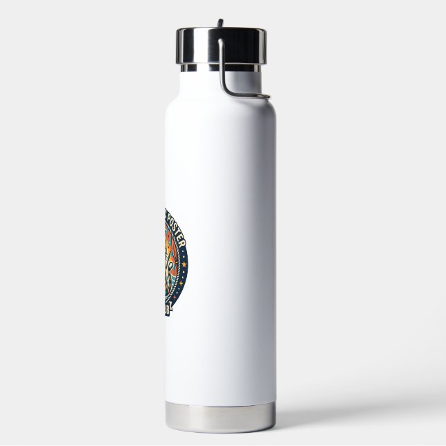 Circus Magic Poster Cat Cute Kitty Design - Circus Water Bottle (Left)