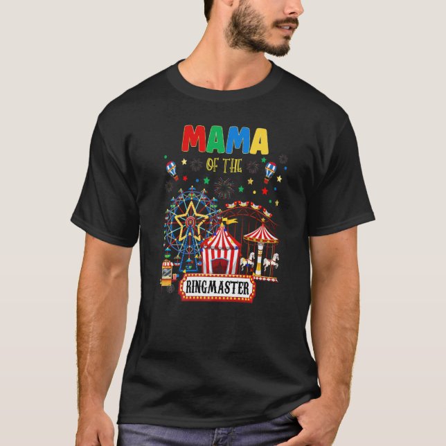 Circus Matching Family Ringmaster Birthday Party R T-Shirt (Front)
