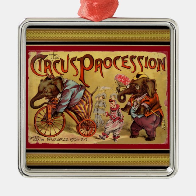 Circus Metal Ornament (Front)