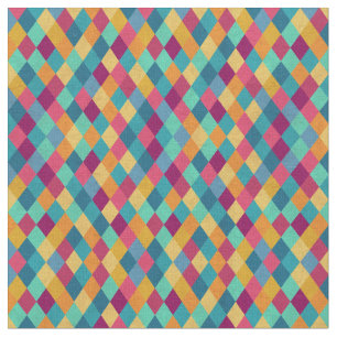 Circus Multicolor Rhombuses Fabric