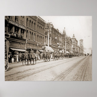 Circus Parade in Tacoma WA circa 1900 Poster