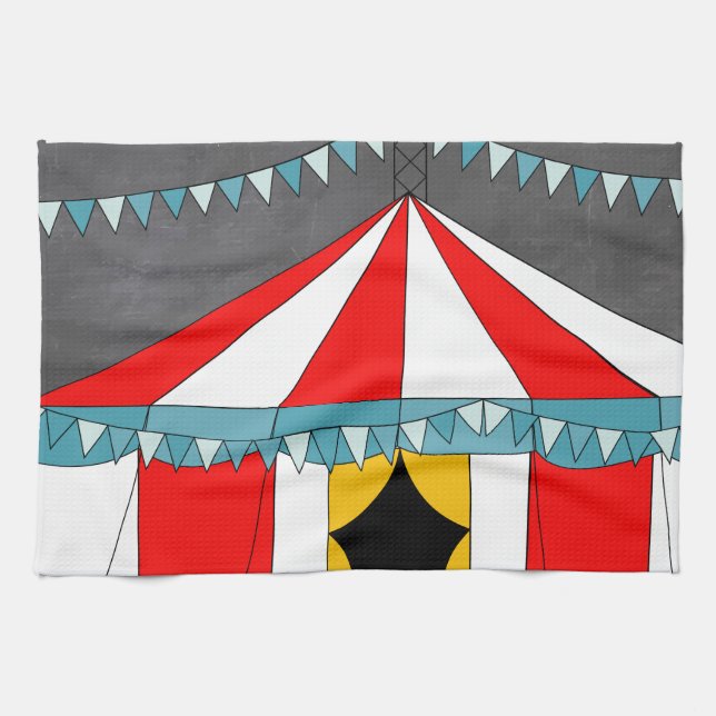 Circus Party Gifts Kitchen Towel (Horizontal)
