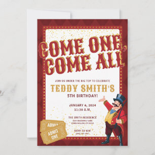 Circus Party Invitation