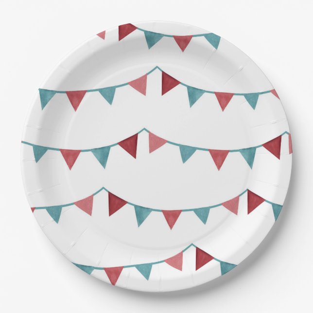 Circus Party Plates | Carnival Paper Plates (Front)