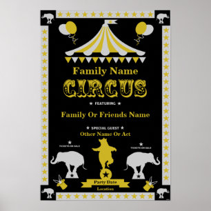 Circus Party Posters And Cards