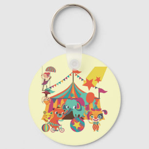 Circus Performers Keychain