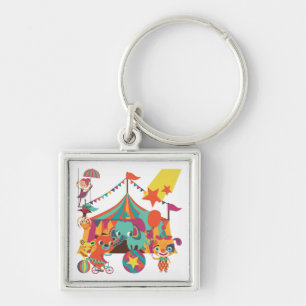 Circus Performers Keychain