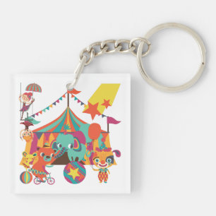 Circus Performers Keychain