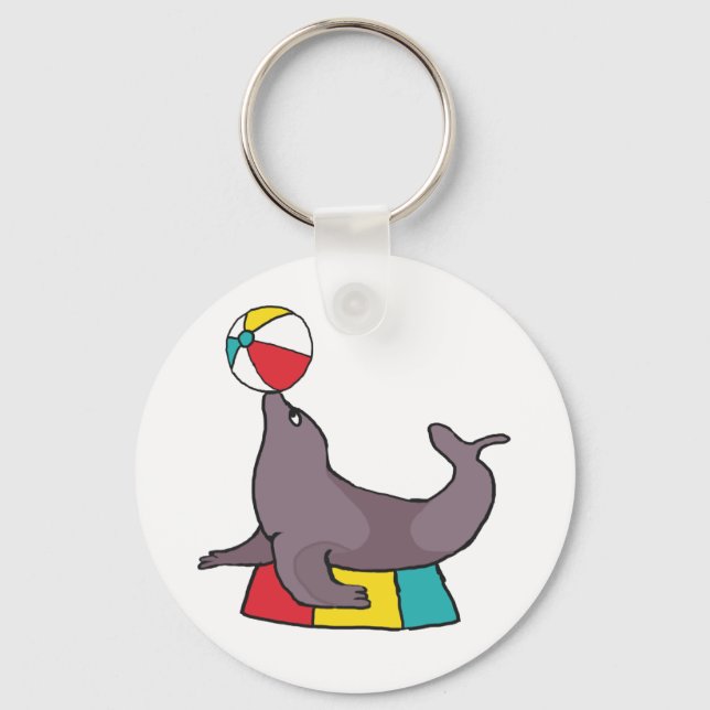 Circus Performing Seal Keychain (Front)