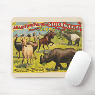 Circus Poster For Adam Forepaugh & Sells Brothers Mouse Pad