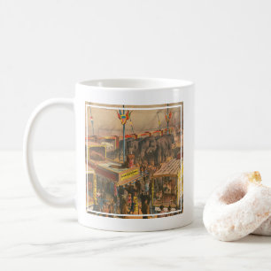 Circus Poster Of Animals On Exhibit In A Tent Coffee Mug