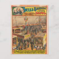 Circus Poster Of Animals On Exhibit In A Tent
