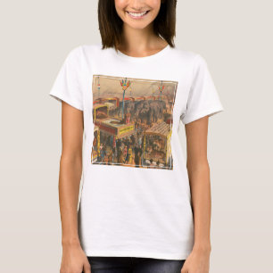 Circus Poster Of Animals On Exhibit In A Tent T-Shirt