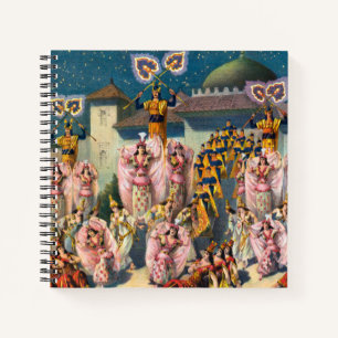 Circus Poster Of Dancers Before The Moorish King Notebook