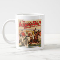 Circus Poster Of Jockeys On Horses Jumping A Hedge