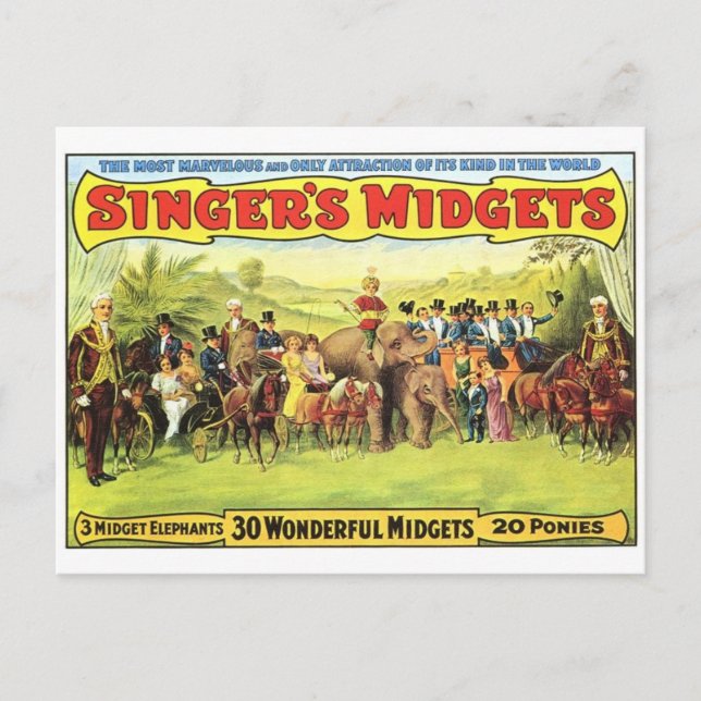 Circus Poster Postcard (Front)
