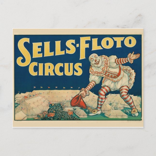 Circus Poster Postcard (Front)