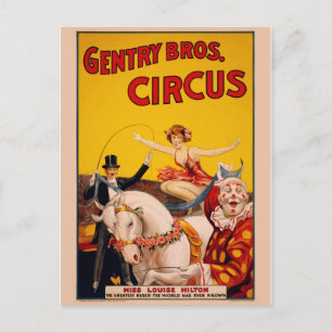 Circus Poster Postcard